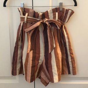 Madewell paper bag shorts NWT